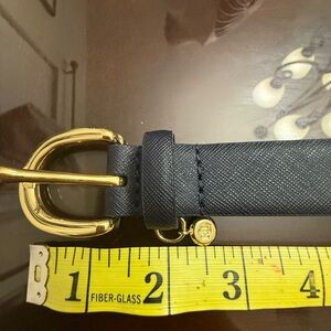 Lauren Ralph Lauren Navy Leather Belt